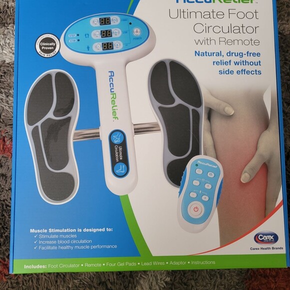 AccuRelief Ultimate Foot Circulator with Remote Control *New - Picture 1 of 6